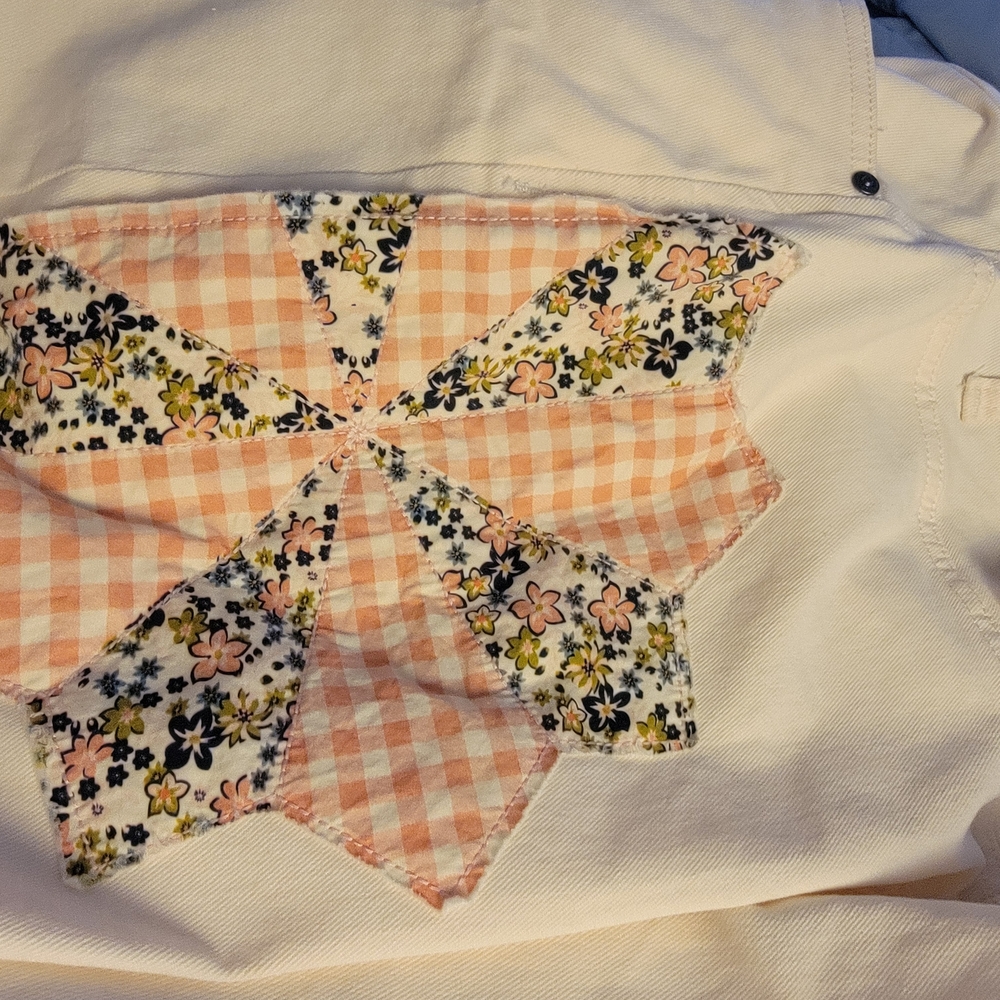 Style & Co Quilted Patchwork Boho Straight Mom Pa… - image 7